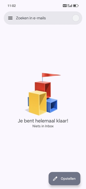 Uw Gmail is klaar voor gebruik