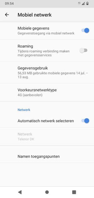 Selecteer Namen toegangspunten