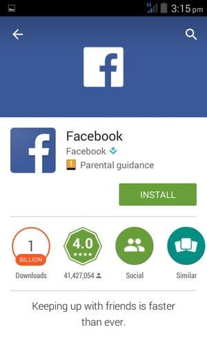 Select INSTALL