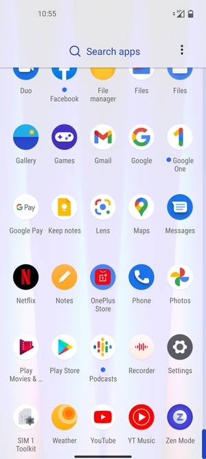 Scroll to and select Settings