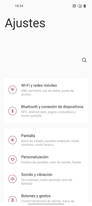Seleccione Wi-Fi y redes móviles