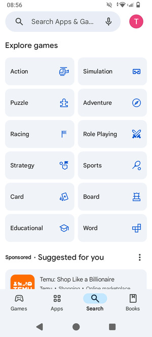 Select the Search bar