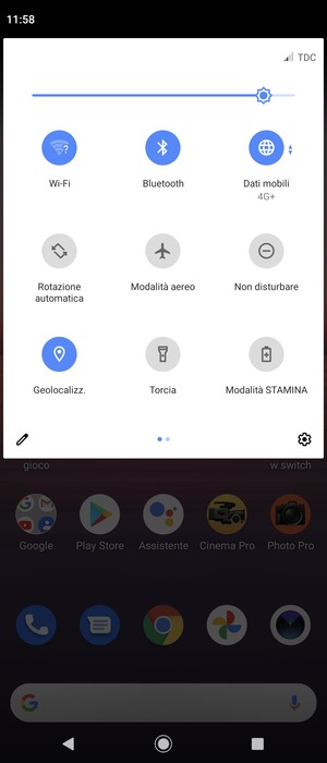Disattiva Wi-Fi e Bluetooth