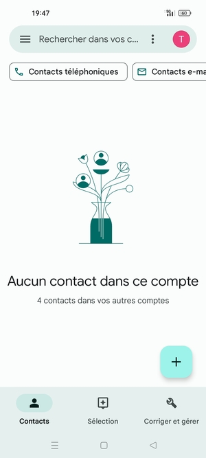 Sélectionnez Corriger et gérer