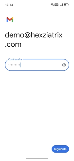 Introduzca su contraseña y seleccione Siguiente
