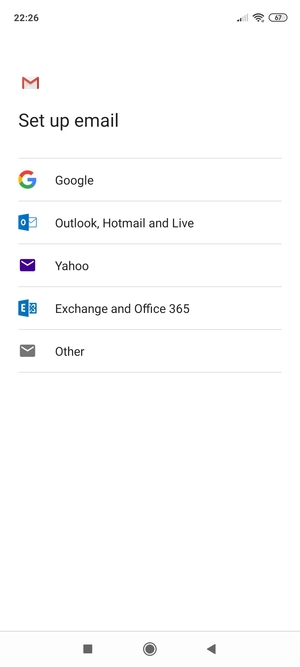 Select Exchange and Office 365