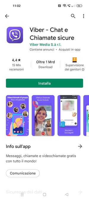 Seleziona Installa