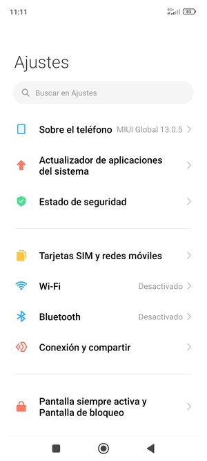 Seleccione Tarjetas SIM y redes móviles
