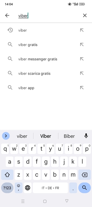 Inserisci il nome dell'app e seleziona Ricerca