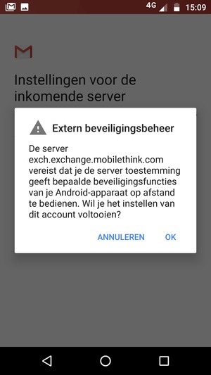 Selecteer OK