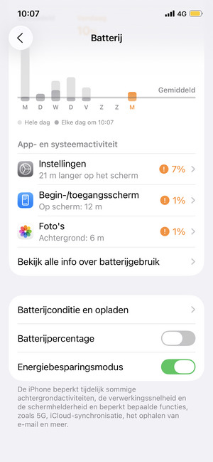 Schakel Energiebesparingsmodus in