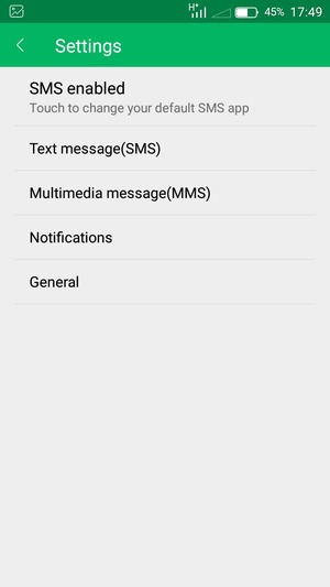 Select Text message(SMS)