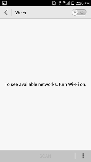 Turn on Wi-Fi