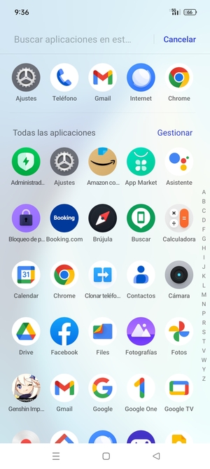 Seleccione Ajustes