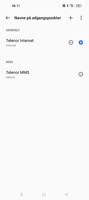 Vælg Menu-knappen