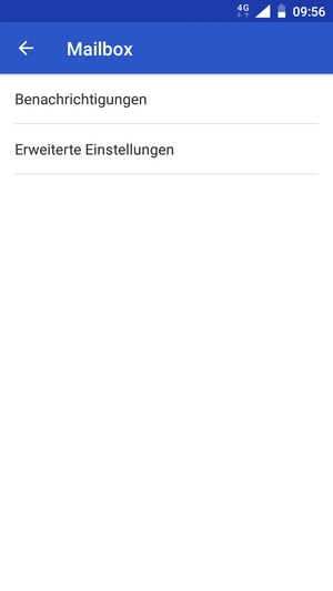Wählen Sie Erweiterte Einstellungen