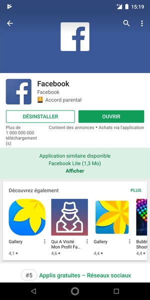 Sélectionnez OUVRIR