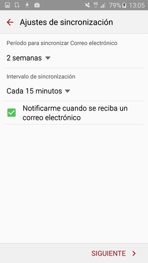 Seleccione SIGUIENTE