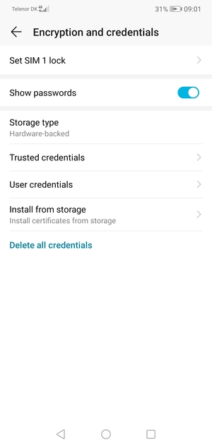 Select Set SIM lock