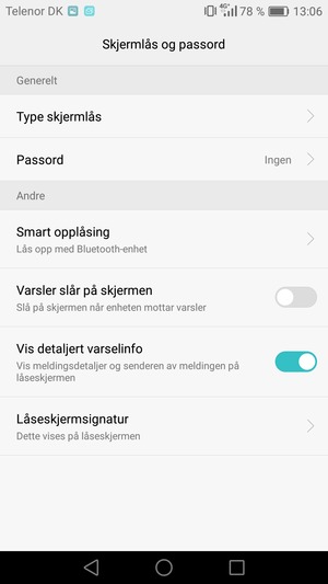 Velg Passord