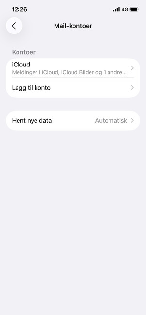 Velg Hent nye data