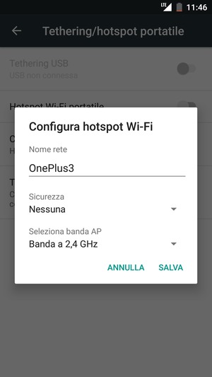 Seleziona Sicurezza