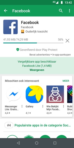 Wacht tot het installatieproces beëindigd is