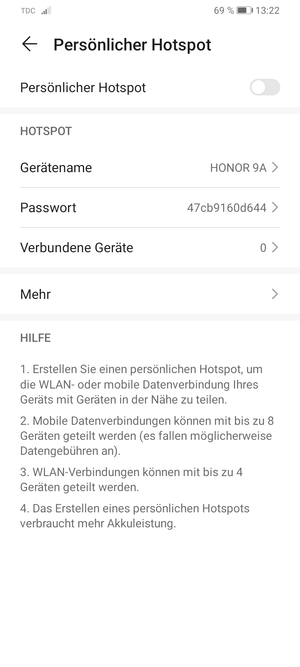 Wählen Sie Passwort