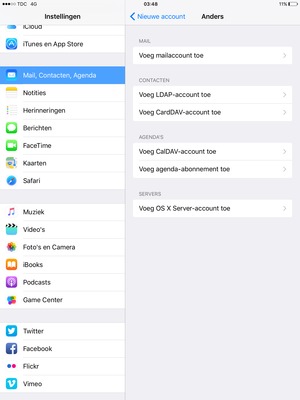 Selecteer Voeg mailaccount toe