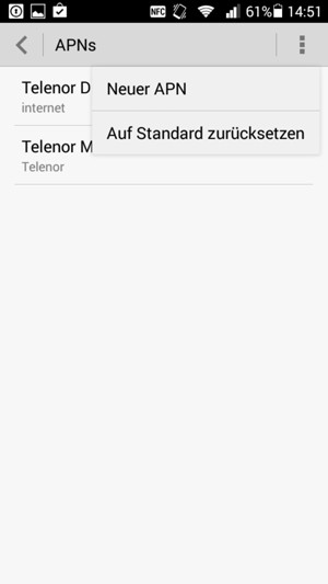 Wählen Sie Auf Standard zurücksetzen