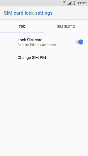 Select Public and Change SIM PIN