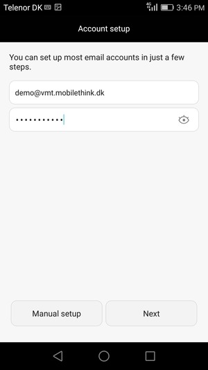 Enter your Email address and Password. Select Next