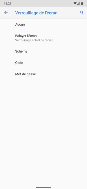 Sélectionnez Schéma