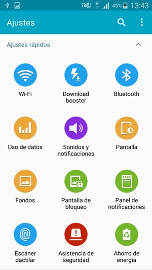 Seleccione Ahorro de energía