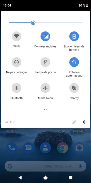 Sélectionnez le bouton Paramètres