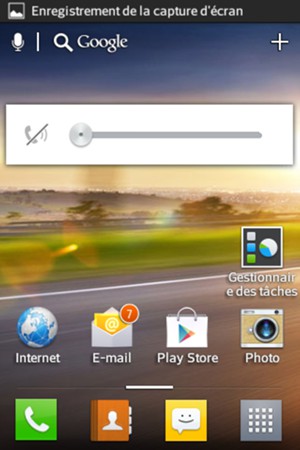 Appuyez une fois de plus pour passer en mode silencieux