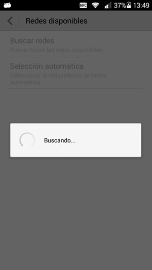 Espere a que la búsqueda termine