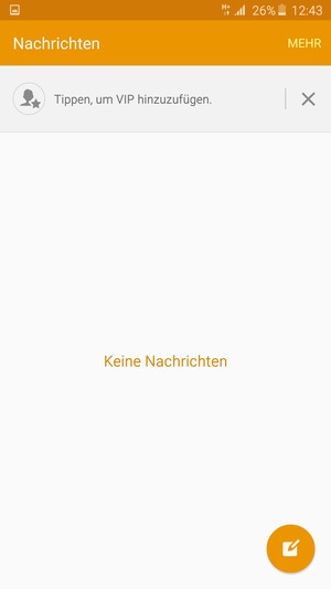 Wählen Sie die Menü-Taste oder wählen Sie MEHR