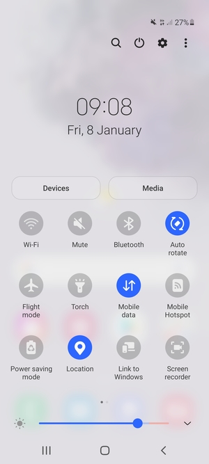 Select Mute to change to sound mode again