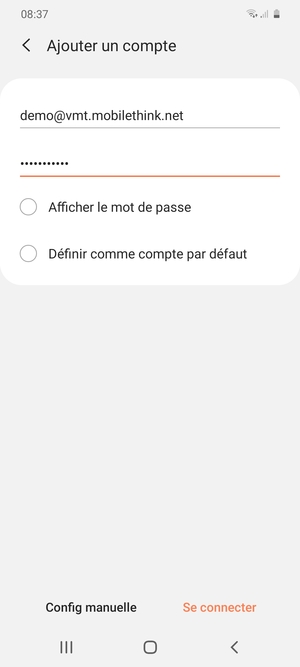 Saisissez votre adresse e-mail et votre mot de passe. Sélectionnez Se connecter