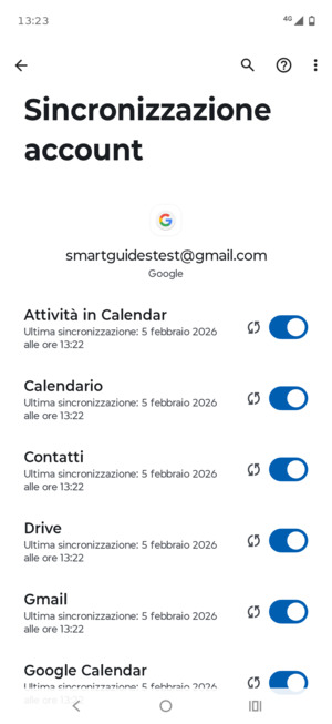 Assicurati che Contatti sia selezionato