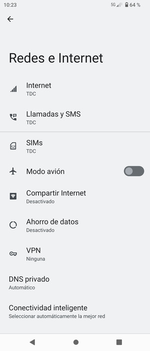 Seleccione Internet