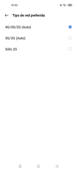 Seleccione la opción deseada
