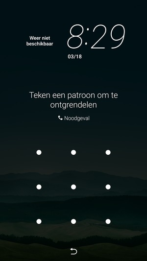 Uw telefoon is nu beveiligd met een schermvergrendeling.