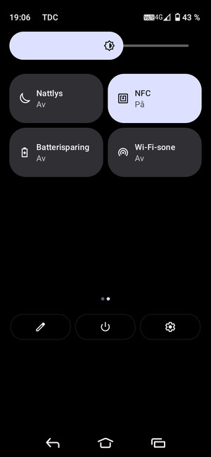 Velg Batterisparing