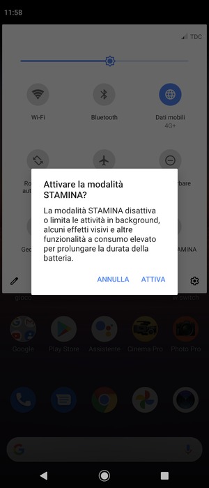 Seleziona ATTIVA