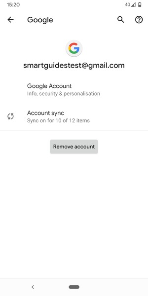 Select Account sync