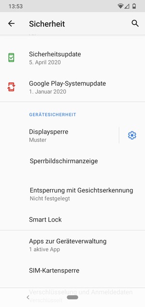 Wählen Sie SIM-Kartensperre