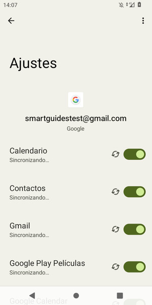 Su información será sincronizada