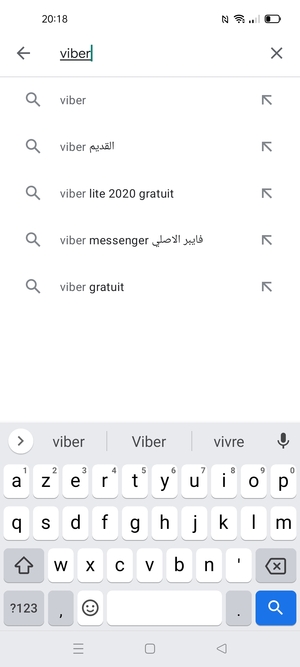 Saisissez le nom de l'appli et sélectionnez Rechercher
